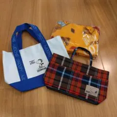 スヌーピー バックインバック AOKI　エコバッグ　ブランケット