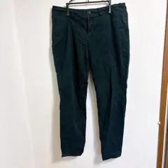 チノパン風 テーパードパンツ ブラック シンプル 【サイズ10 L〜LL相当】