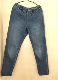 GU デニムパンツ ウエストゴム 120cm