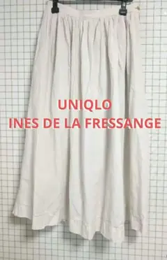 お値下げ/ユニクロINES DE LA FRESSANGE フレアスカート