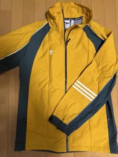 adidas ナイロンジャケット M(XL)イエロー/グリーン