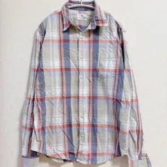 mutual weave チェック柄 長袖 シャツ カジュアル【L】のサムネイル