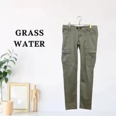 zC970【L】GRASS WATER ワークパンツ カーゴ グレイ系
