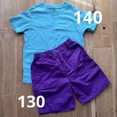 UNIQLO キッズTシャツ(140cm)&ハーフパンツ セット (130cm)