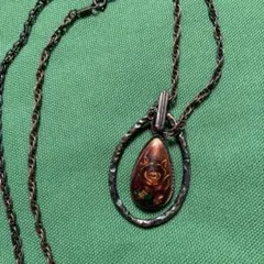 ❣️ヴィンテージ　多色ローズモチーフ ネックレス