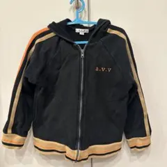 a.v.v フルジップ パーカー 110サイズ ブラック