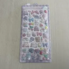 ふわふわドロップシール　ボンボンドロップシール　うさぎ