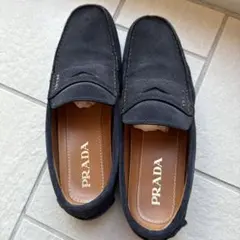 プラダ ローファー ドライビングシューズ イタリア ロゴ