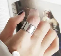 S925 スターリング シルバー リング デラックス 韓国 保存袋付 466-1