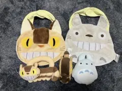 【美品】ジブリ トトロ ネコバス スタイ ラトル 5点まとめ売り