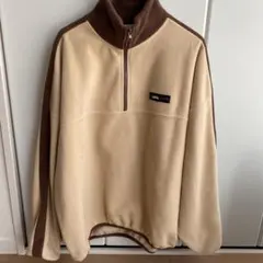 JaVa. ベージュブラウン ハーフジップ フリースジャケットM