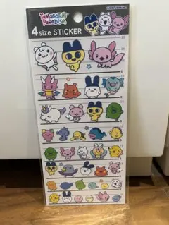 たまごっち4サイズ ステッカー　パラダイス　カミオジャパン