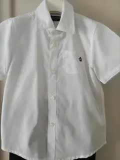 白いシャツと黒いパンツ セット120cm