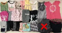 まとめ売り　女の子　130 ワンピース　Tシャツ　スカート　ズボン