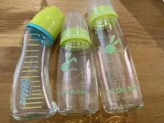 哺乳瓶 ガラス ３本セット