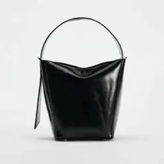 ZARA バケットバッグ　ブラック