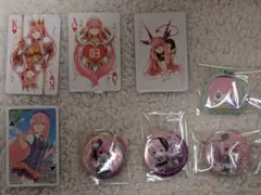 ◯プロジェクトセカイ 巡音ルカ　缶バッチ・ラバーストラップ・カード８点セット