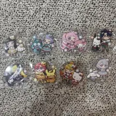ひみつのアイプリ サンリオキャラクター コラボ アクリルバッジ 5種 【788】 ひみつのアイプリ サンリオキャラクター コラボ アクリルバッジ 5種