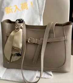 タイムセール！　ラスト1点　カーキ　ハンドバッグ　エレガント　大人可愛い