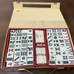 麻雀セット 136枚牌 合成皮革ケース付き