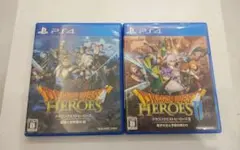 PS4 ドラゴンクエストヒーローズⅠ＆Ⅱ ２本セット 中古