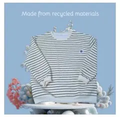 ストライプ スウェット　トレーナー L