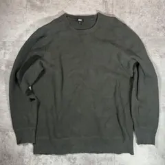 ユニクロ　ウォッシャブルミラノリブクルーネックセーター