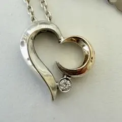 STAR JEWELRY Heart Moon ネックレス
