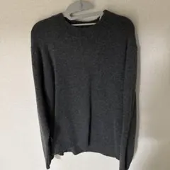 UNIQLO スフレヤーンクルーネックセーター　グレー　L