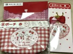 mikko サンリオ　当たりくじ　チャーム　ステッカー　ポーチ