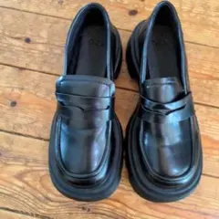 ローファー トラックソールローファー　厚底ローファー