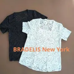 【未使用品】ブラデリスニューヨーク 総レースTシャツ 2枚セット（白・黒）のサムネイル