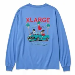 【XLARGE】エクストララージ バックプリント ロンT サックスブルー
