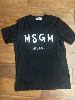 MSGM ブラック Tシャツ ロゴプリント　試着のみ