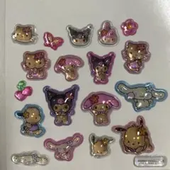 サンリオキャラクター うるちゅるポップシール 日焼け ボンボンドロップシール