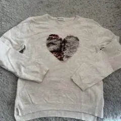 H&M キラキラハートニット
