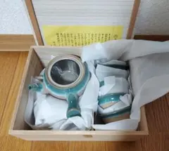 深川製磁 ピッコロ ポット 急須 セルリアンブルー フリーカップ 有田焼