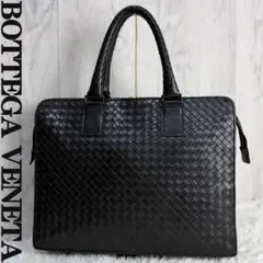 人気♡A4可♡ボッテガヴェネタ イントレチャート レザー ビジネスバッグ 黒