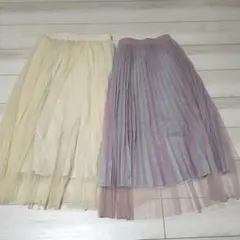 チュールスカート２着セット