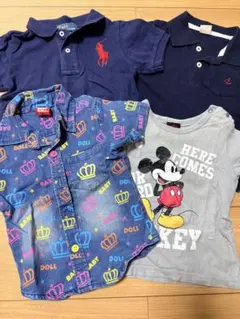 子供服 トップス 4点セット まとめ売り　ラルフローレン ポロ等のサムネイル