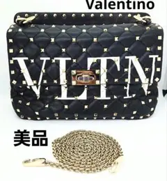 mh✩【美品】ヴァレンティノ VALENTINO スタッズ バッグ VALENTINO ヴァレンティノ バッグ VELENTINO ロックスタッズ