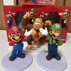 スーパーマリオスタンダードフィギュア　マリオ　ルイージ　ドンキーコング　セット