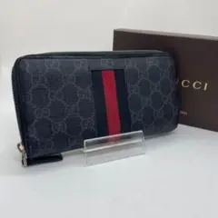 【現状販売】グッチ 408831・2091 長財布 GGスプリーム ニューウェブ