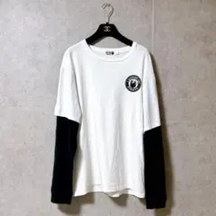 【希少】アベイシングエイプ パイレーツストア レイヤード ロンT Lサイズ 白黒のサムネイル