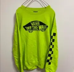 【VANS】トレーナー プリントクルースウェット 袖プリント チェッカープリント