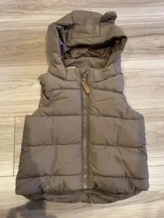 H&M 70~75 フード付きダウンベスト