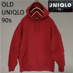 OLD UNIQLO オールド ユニクロ プルオーバー パーカー　XL 紺タグ