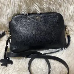 【美品✨】tory burch トリーバーチ　ショルダーバッグ　チャーム　鳥　黒