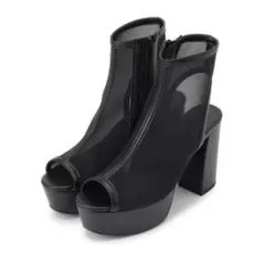 超美品✨ESPERANZA ブラック ラク盛りブーツサンダル 厚底 Sサイズ
