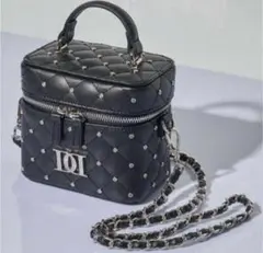 Darich キルティングビジュースクエアミニバッグ